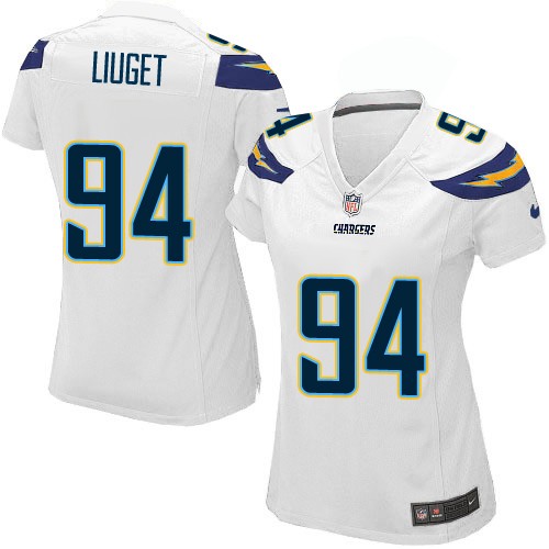 Women's Elite Corey Liuget Nike Jersey White Road - #94 NFL Los Angeles Chargers